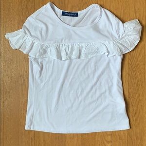 Girls ruffled t shirt